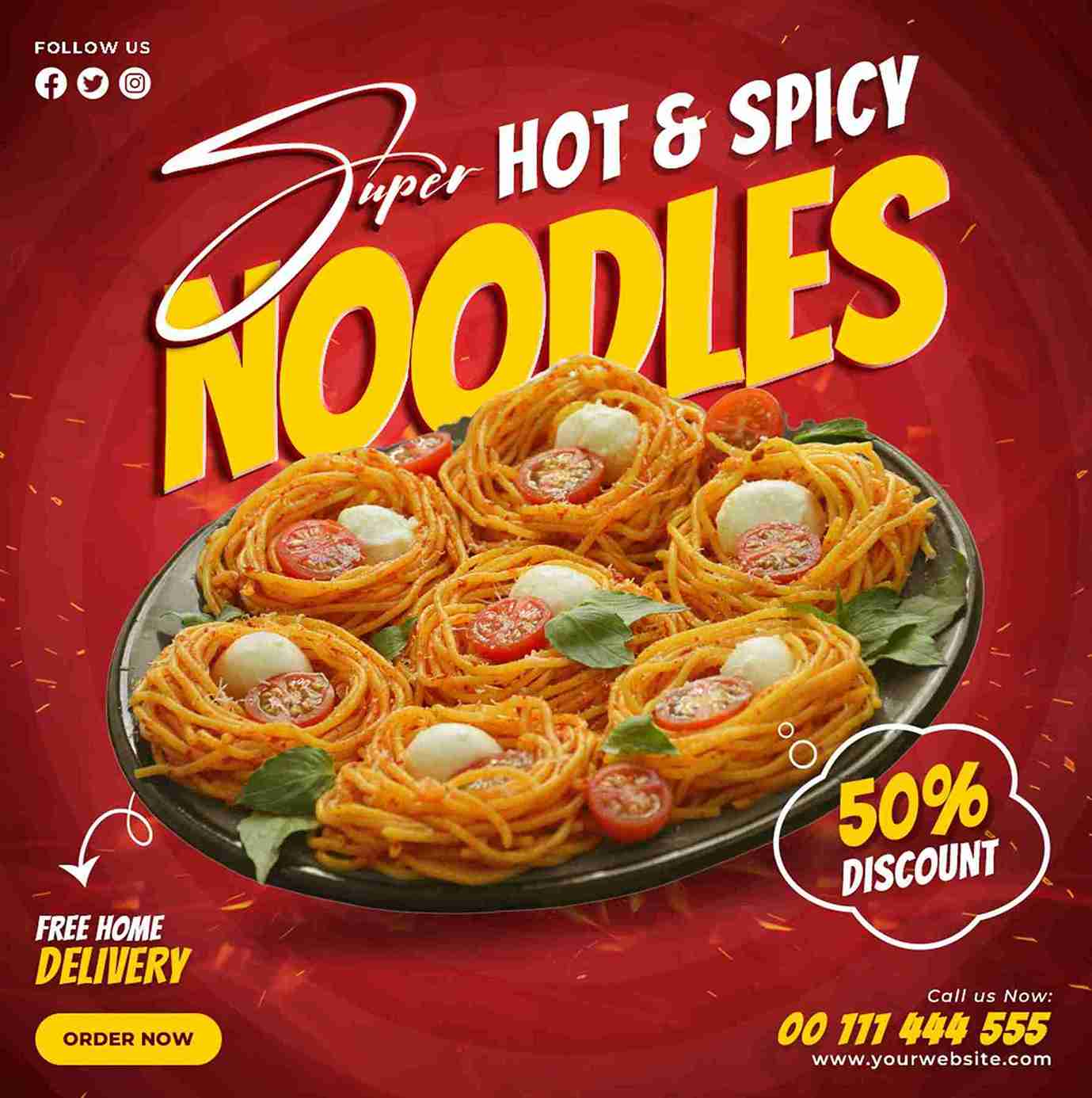 contoh poster promosi makanan