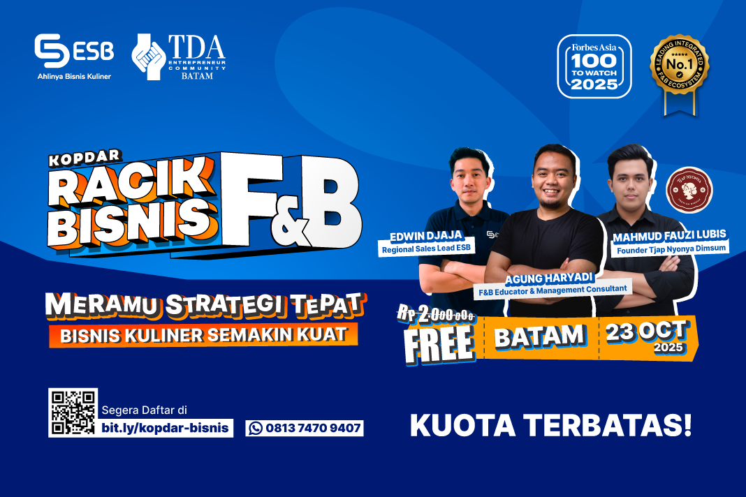 Kopdar Khusus Pebisnis Kuliner Batam. GRATIS!
